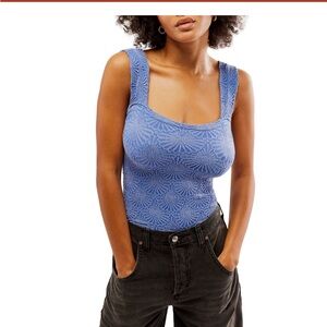 Love Letter Cami Free People Large Amparo Blue